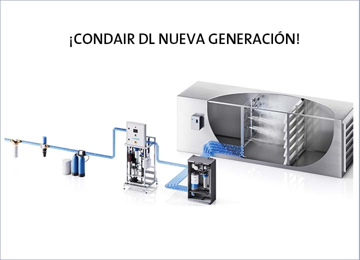 Sistema de humidificación spray y evaporativo Condair DL de cuarta generación (2022)